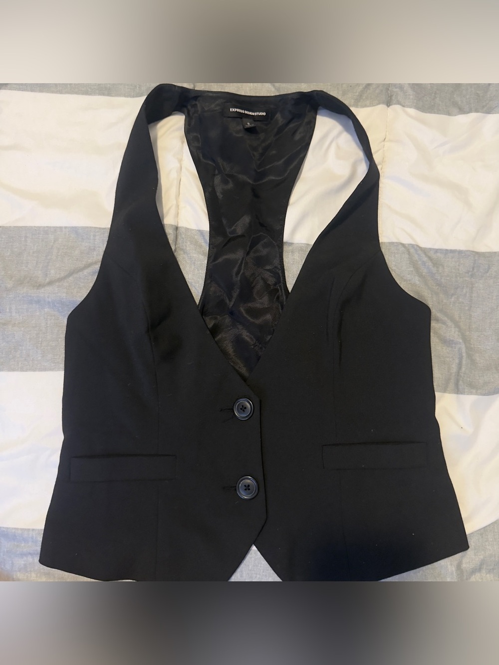 Express Black Women's Tailored Vest